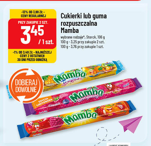 GUMA ROZPUSZCZALNA BERRYTASTY