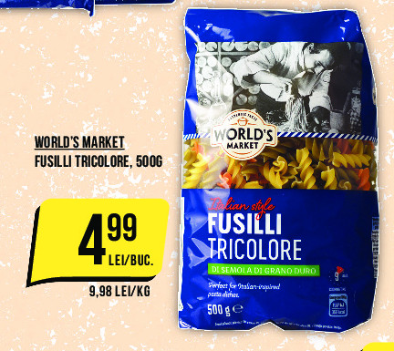 PASTE FUSILLI TRICOLORE