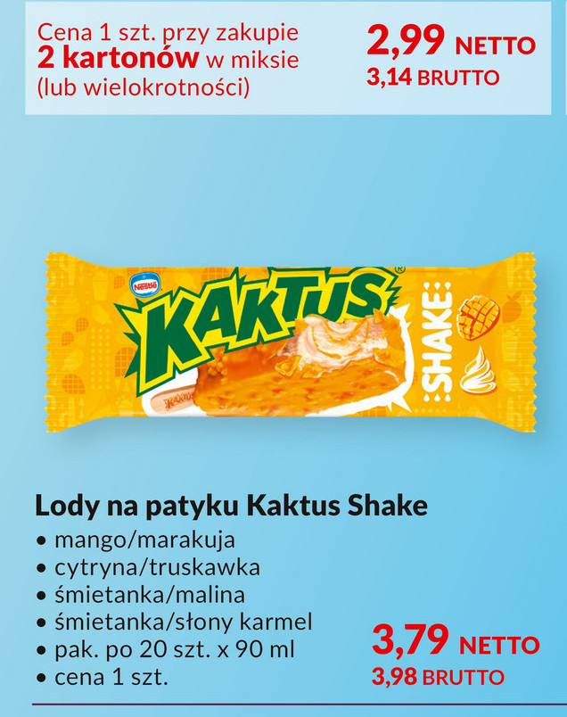 Lody shake śmietanka-mango-marakuja picture