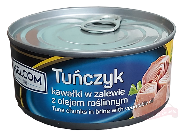TUŃCZYK KAWAŁKI W ZALEWIE Z OLEJEM ROŚLINNYM