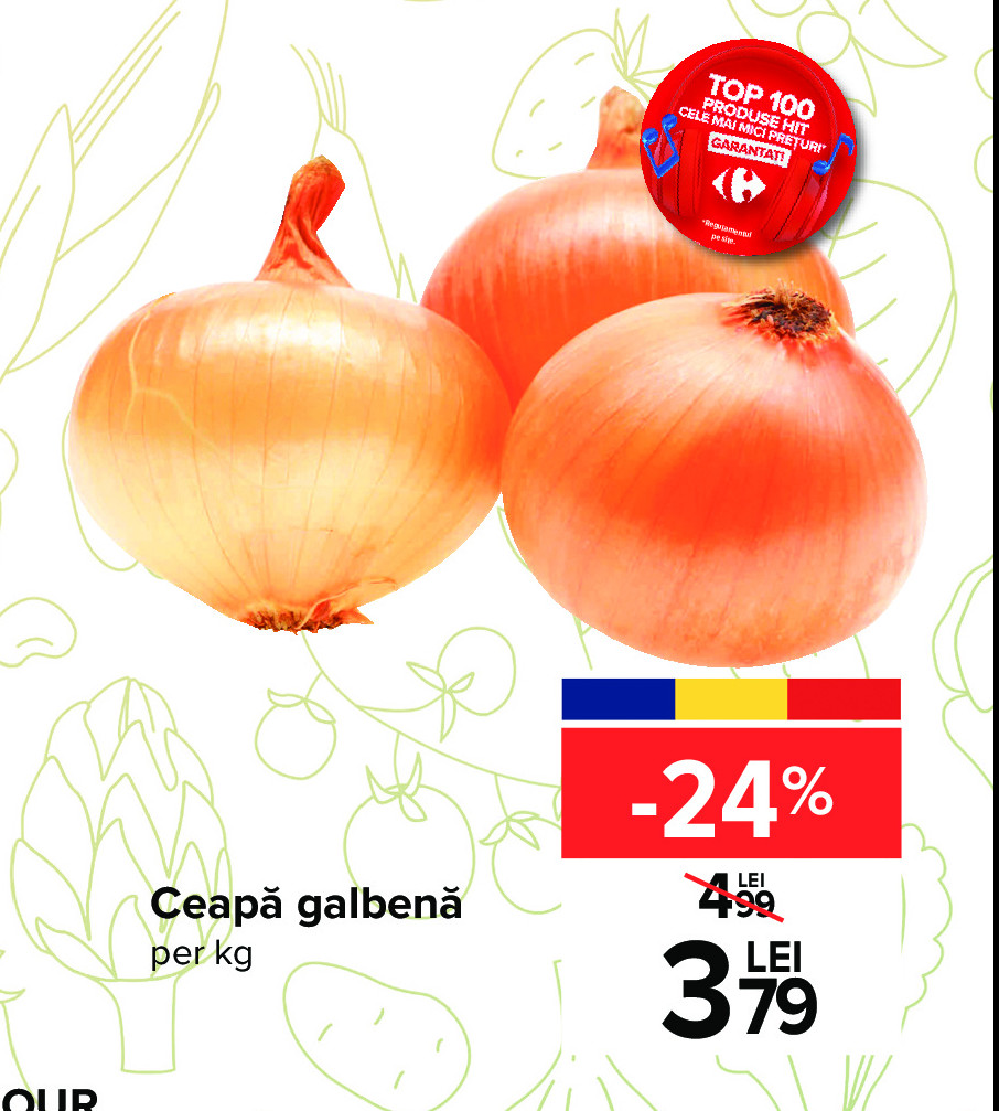 CEAPA GALBENA ROMANIA VRAC