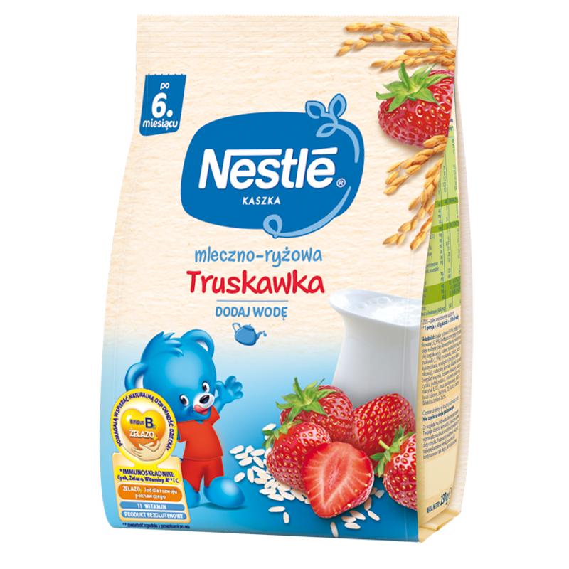 KASZKA MLECZNO-RYŻOWA TRUSKAWKA