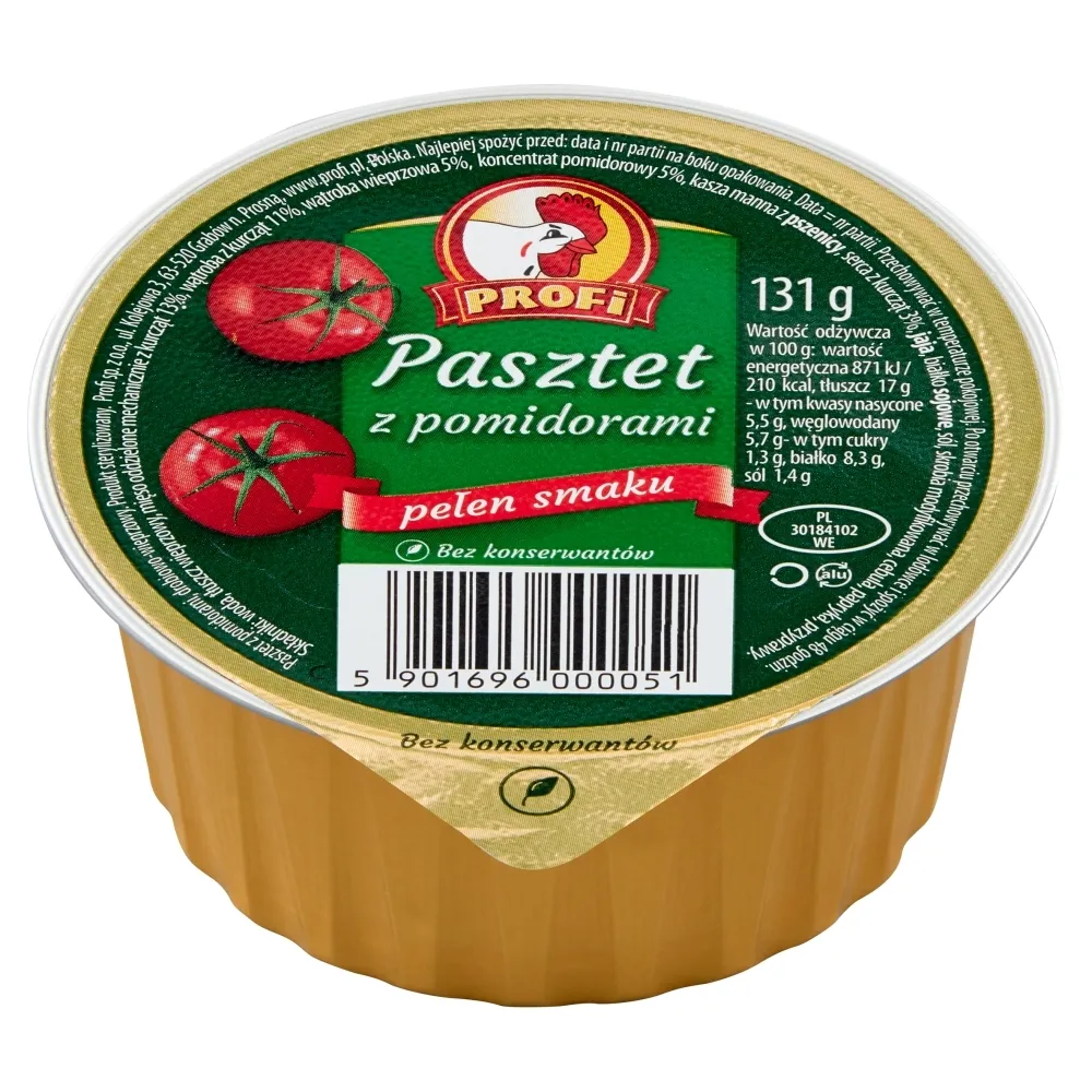 PASZTET Z DROBIEM I POMIDORAMI
