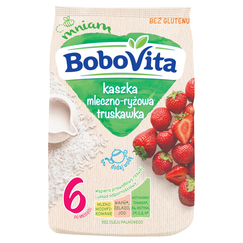 KASZKA MLECZNO-RYŻOWA TRUSKAWKOWA