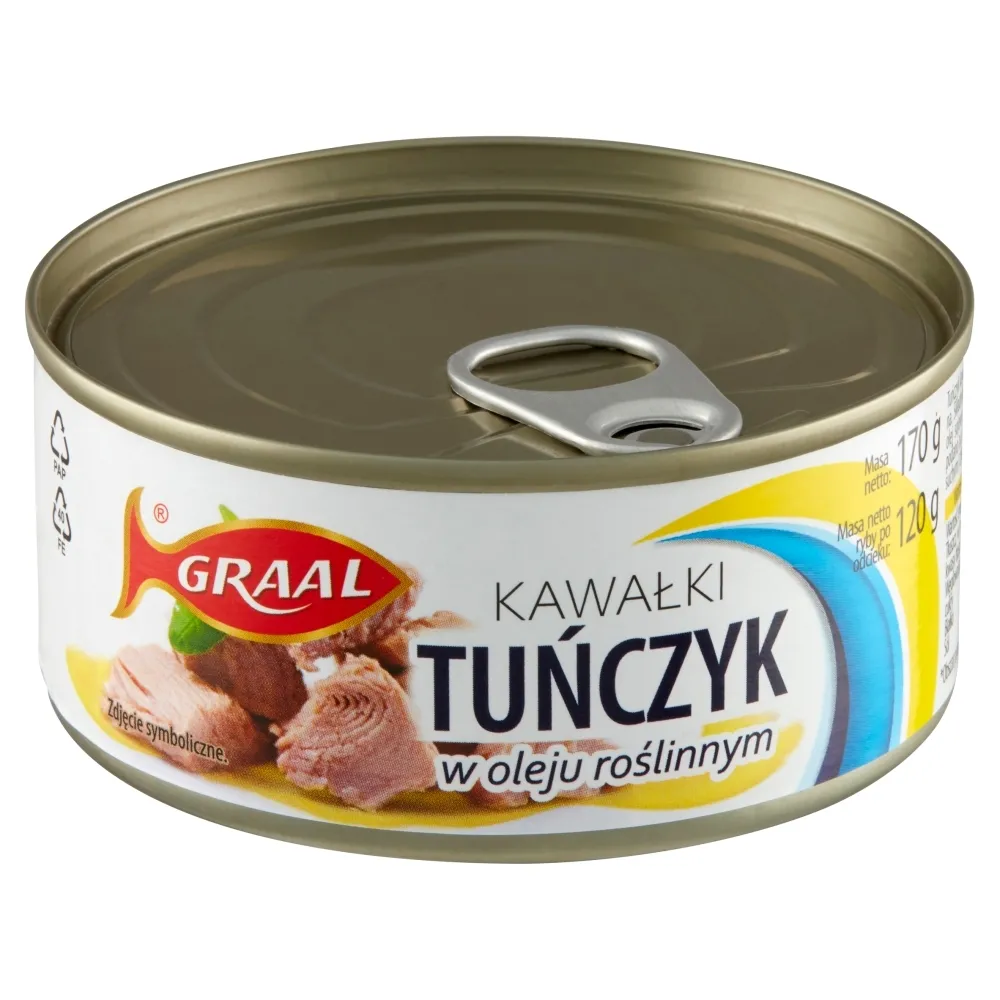 TUŃCZYK KAWAŁKI W OLEJU ROŚLINNYM