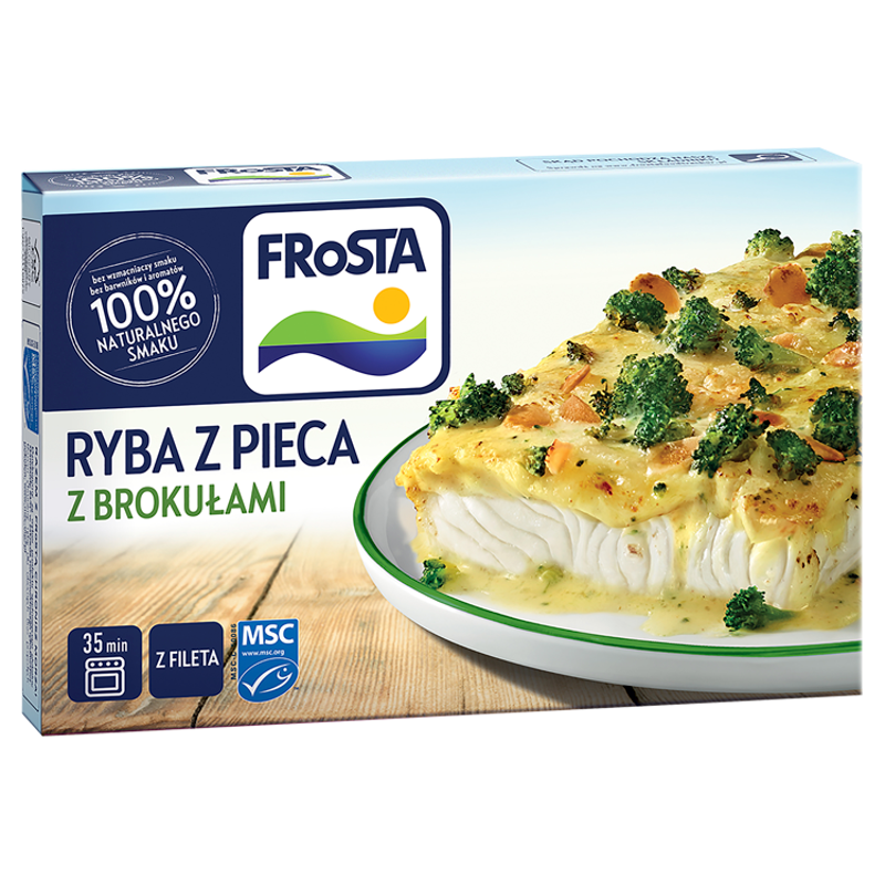 RYBA Z PIECA W SOSIE BROKUŁOWYM