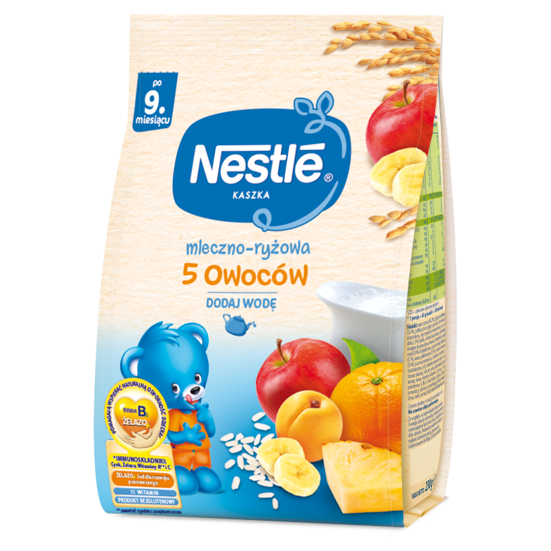 Kaszka mleczno-ryżowa 5 Owoców