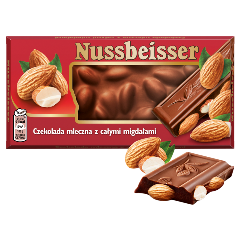 Czekolada mleczna z całymi migdałami