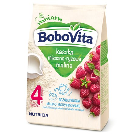 Kaszka mleczno-ryżowa malina