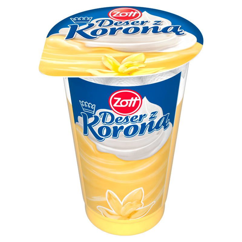 Deser waniliowy z bitą śmietaną